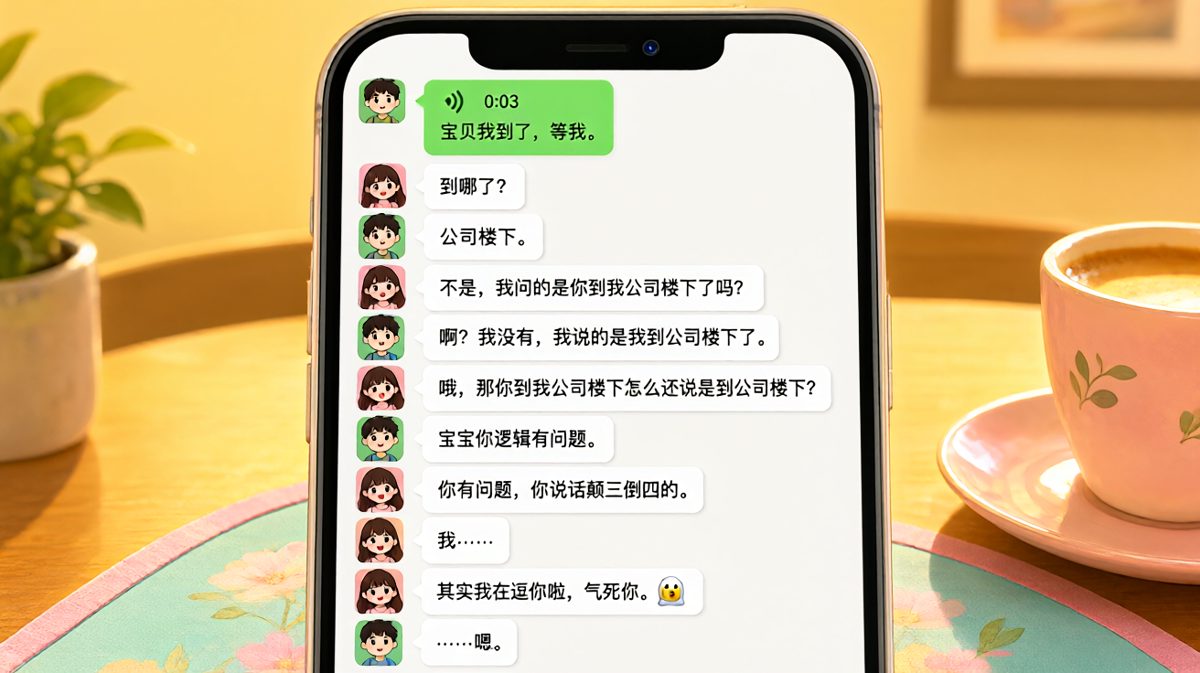 女生绕晕男生，男生逻辑崩盘后才发现对方在演戏。