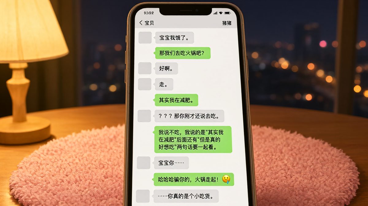 女生嘴硬说减肥，身体却很诚实地约火锅。