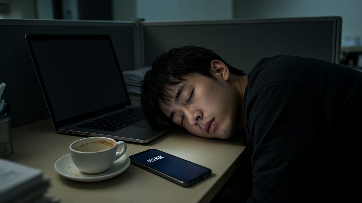结局：在工位上梦到了早起