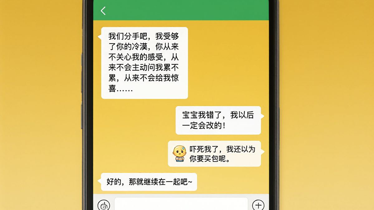 编了八百字的小作文，就为了确认没被拉黑。