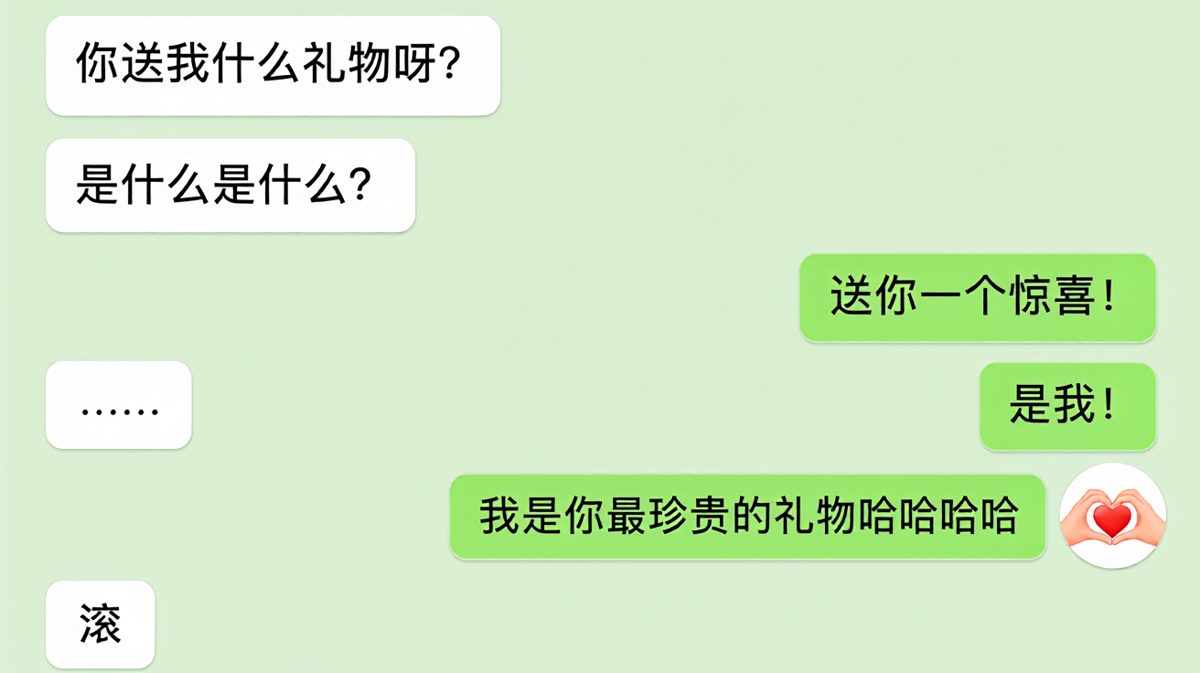 直男的浪漫，往往让人想打人。
