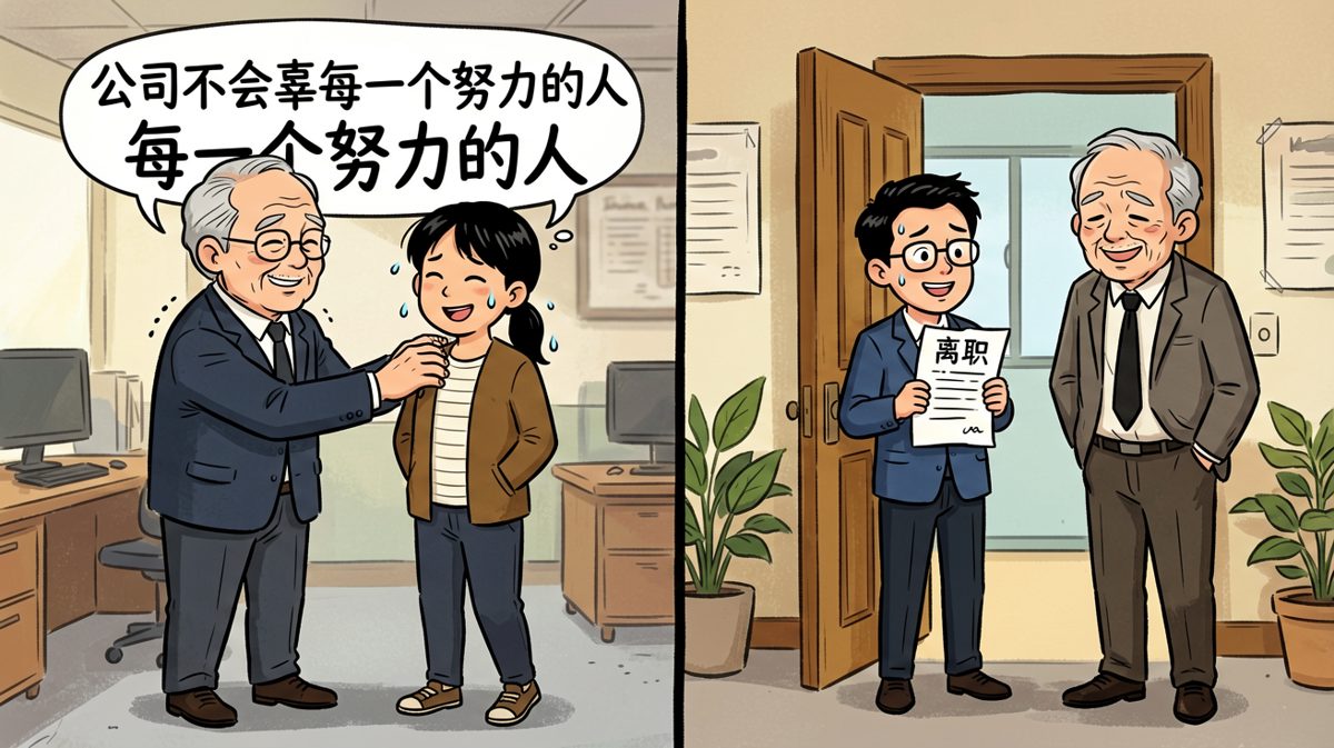 公司确实没有辜负他——辜负的是下一个接手的人
