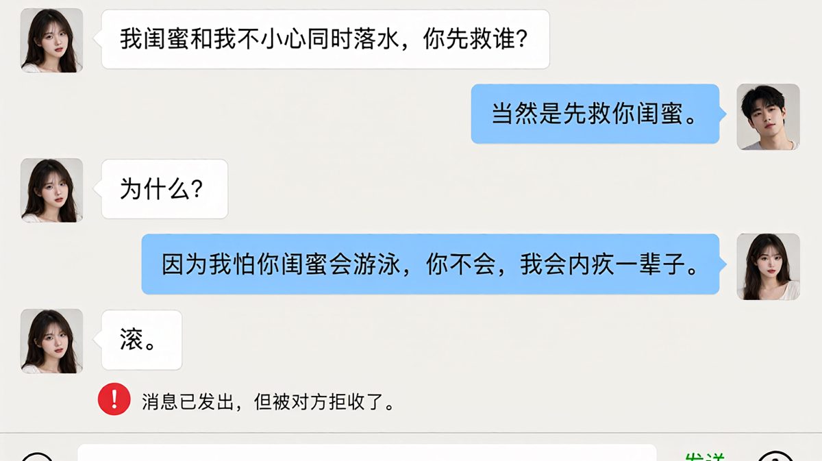 送命题的完美解答反而把自己送进了黑名单