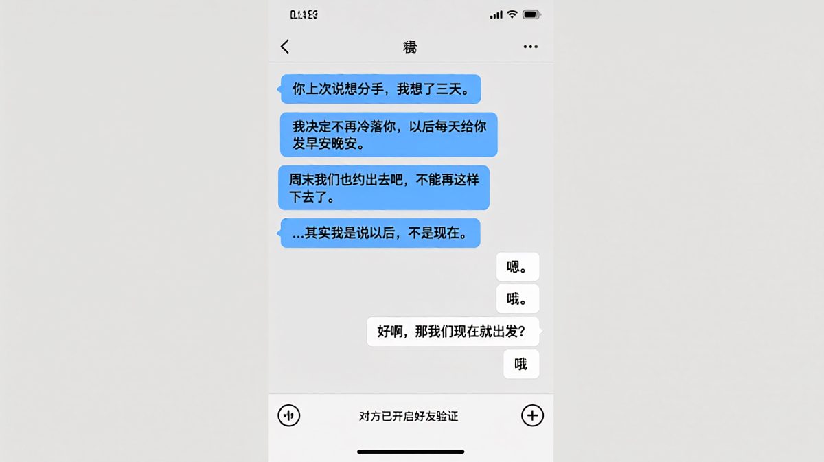 以为挽回了感情，其实只是在加速被拉黑
