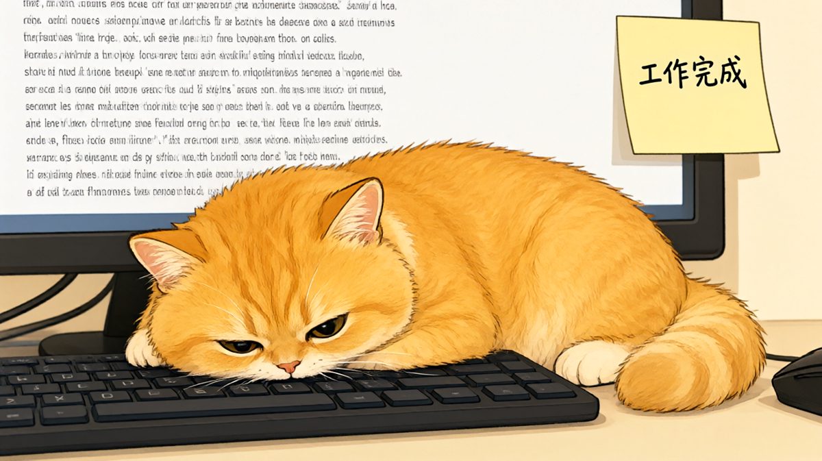 猫咪：这份工作报告我亲自写的，别问。