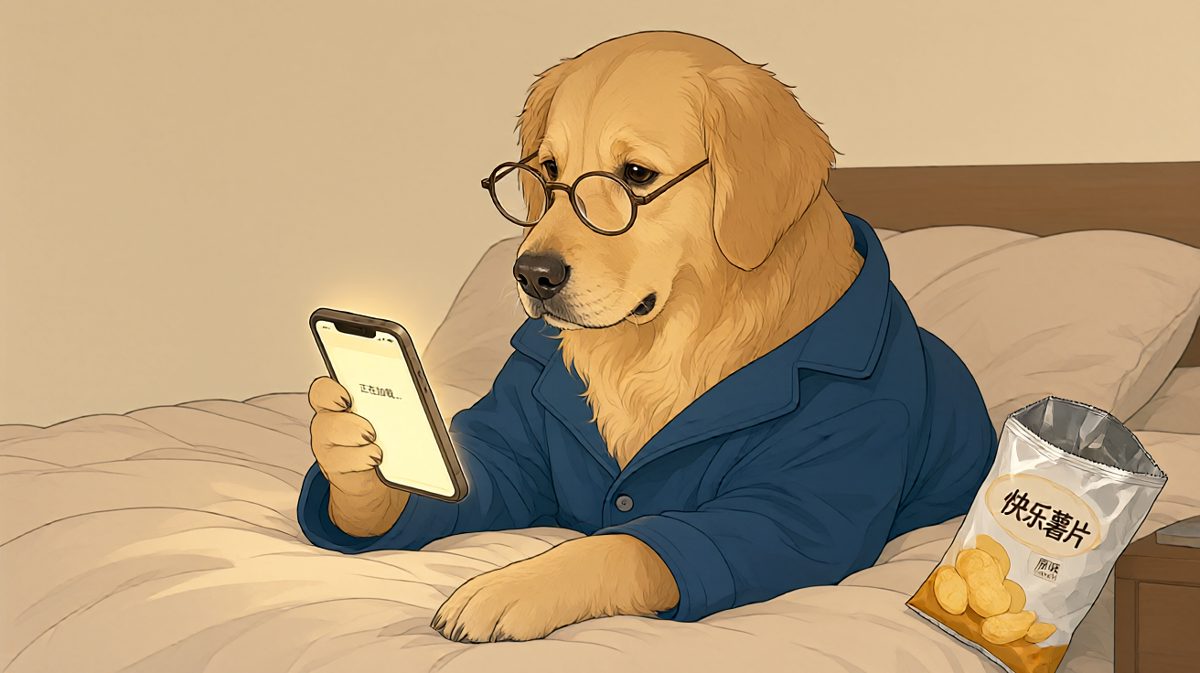 金毛：下班了，没人能命令我起床。