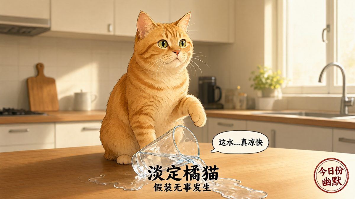 杯子不是我推的，是重力先动的手