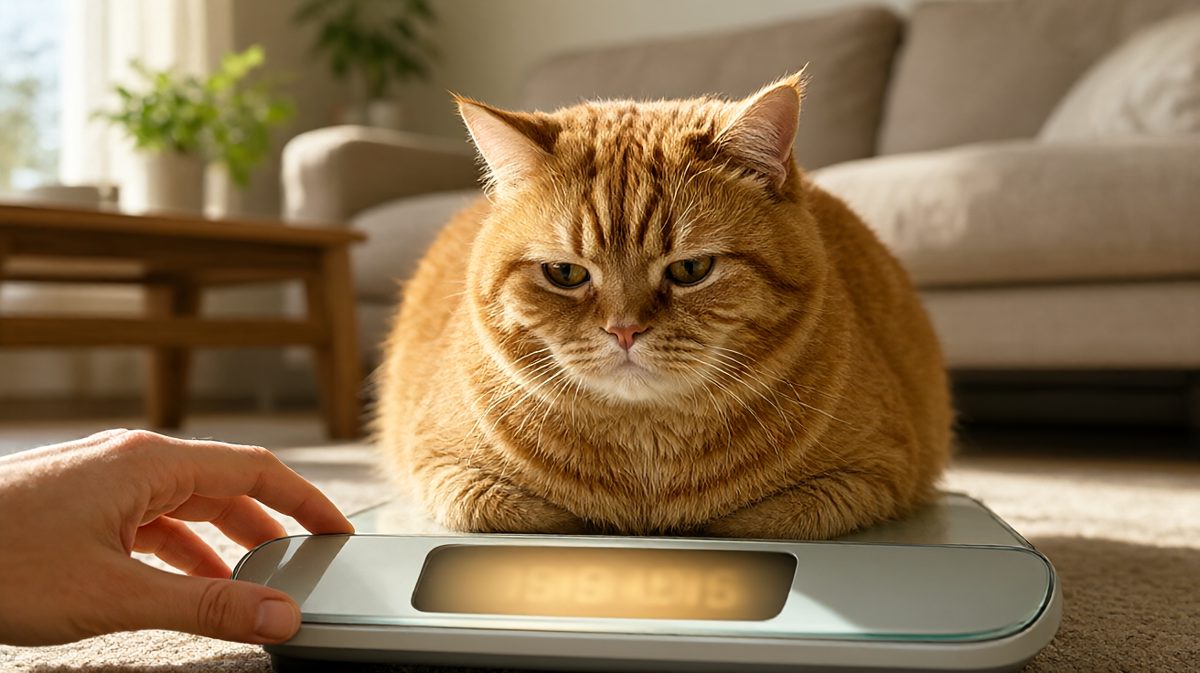 猫：这秤肯定坏了，我明明很轻盈。
