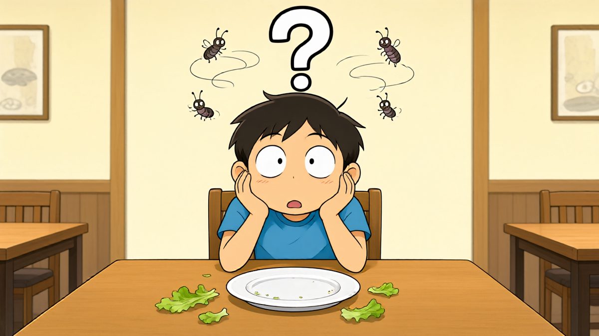 沙拉吃完后肚子开始造反