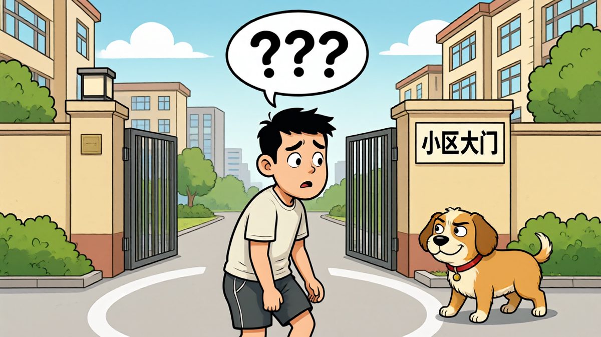 跑了三十分钟才发现……我只在小区里绕圈