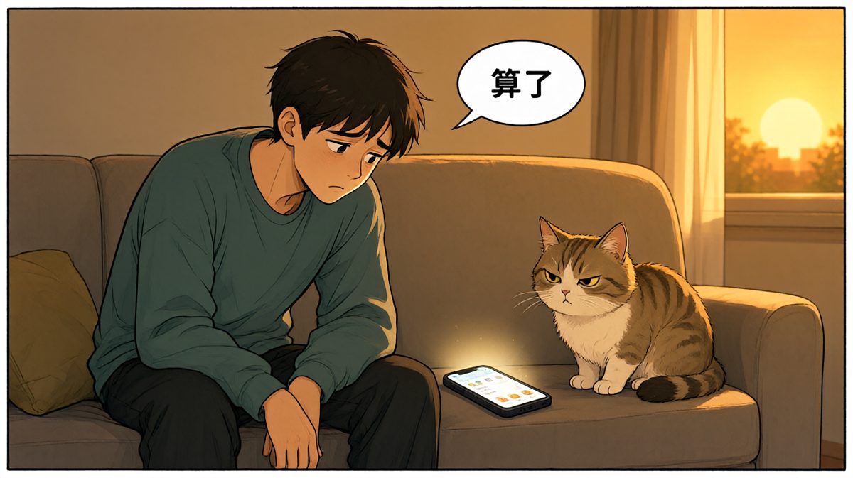 最终抉择：还是点外卖吧，对不起猫。