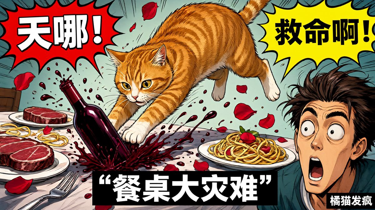 猫咪一个神龙摆尾，全场翻车