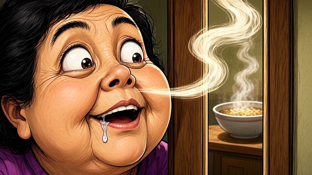 这香味……隔壁大妈已经忍不住了