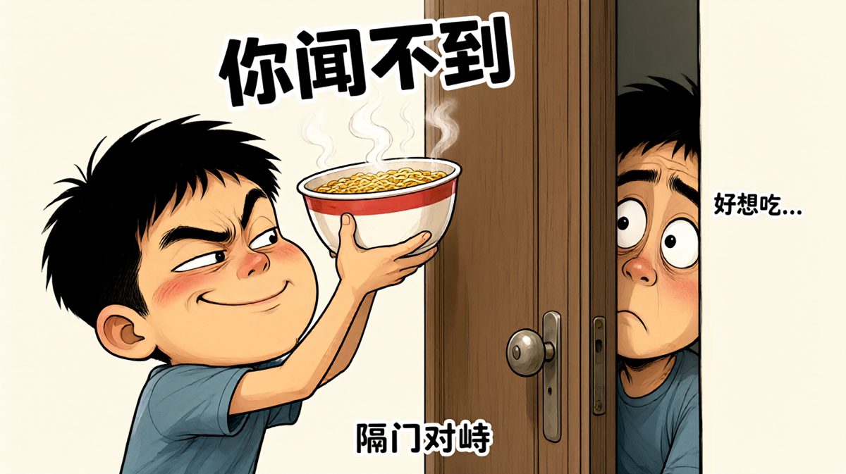 被发现后，主角决定进一步刺激邻居