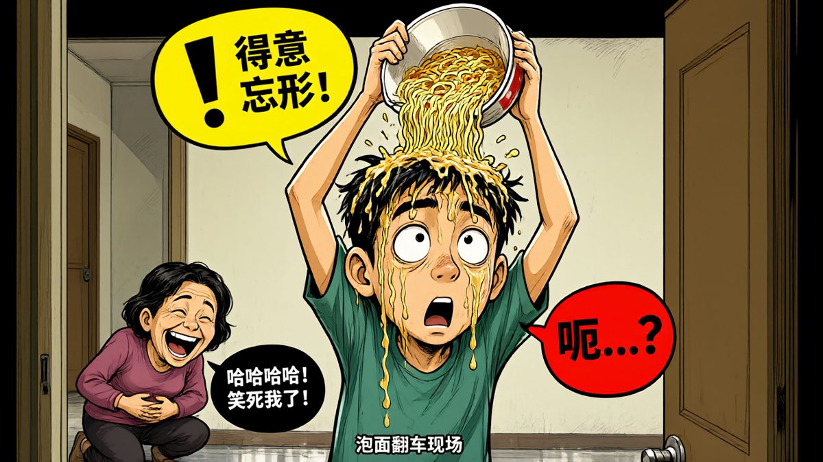 玩脱了……赔了泡面又伤颜面