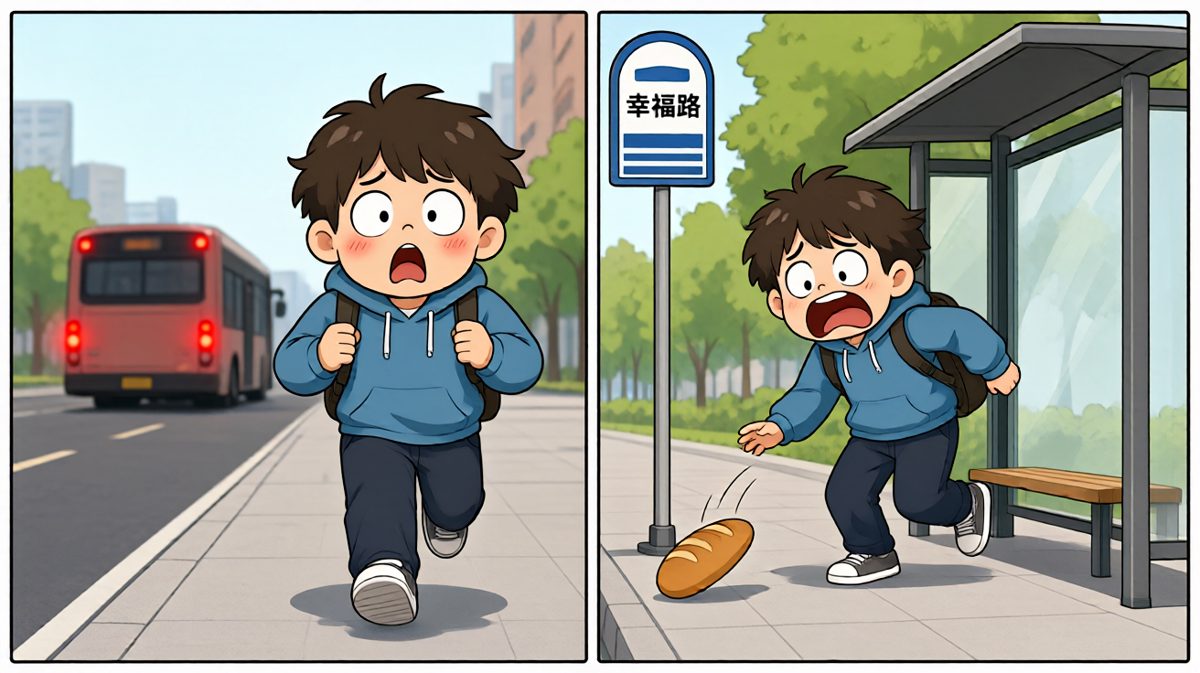 眼睁睁看着车开走了……