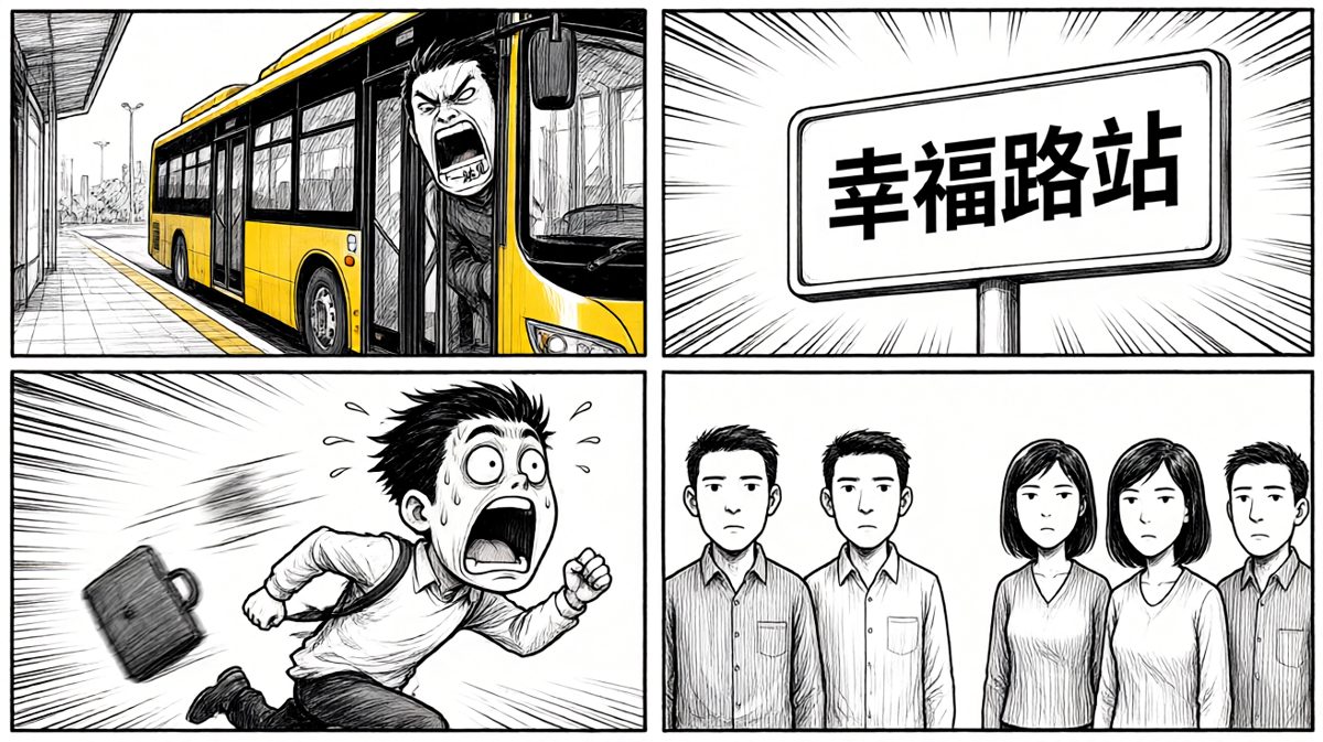 就差一步！公交永远在我到之前开走