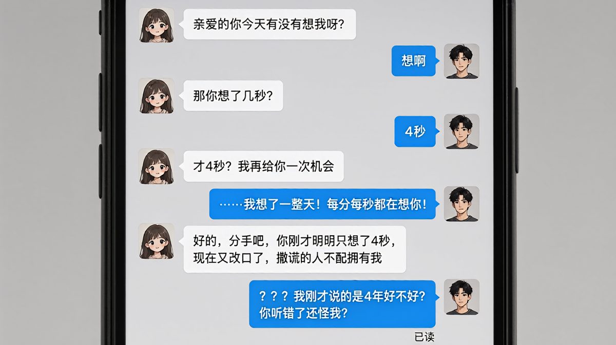 女生抓男生逻辑漏洞，男生百口莫辩的无奈反转