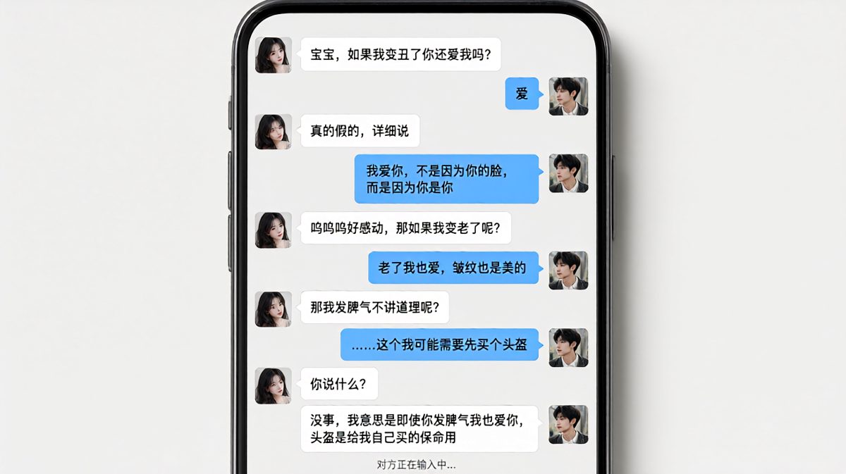 女生连环灵魂拷问，男生从深情到求生的搞笑转折
