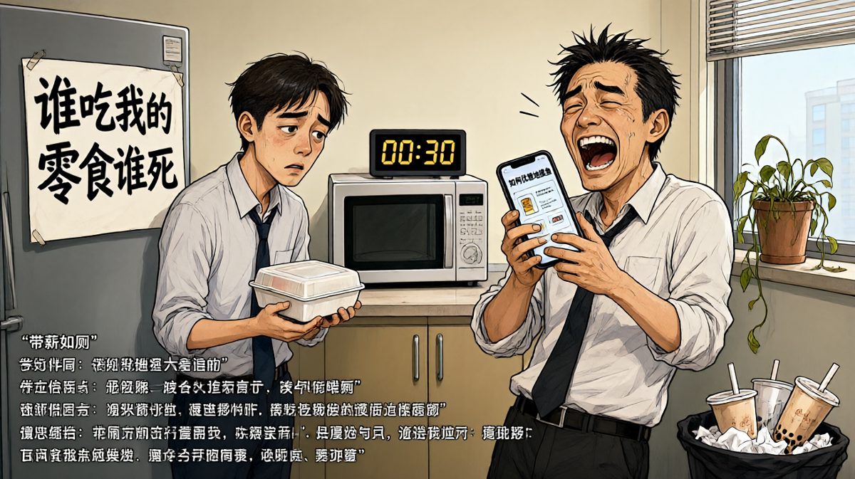 茶水间风云：摸鱼的最高境界是假装很忙