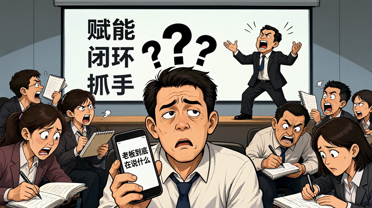 老板 talk 一小时，我一个字都没听懂