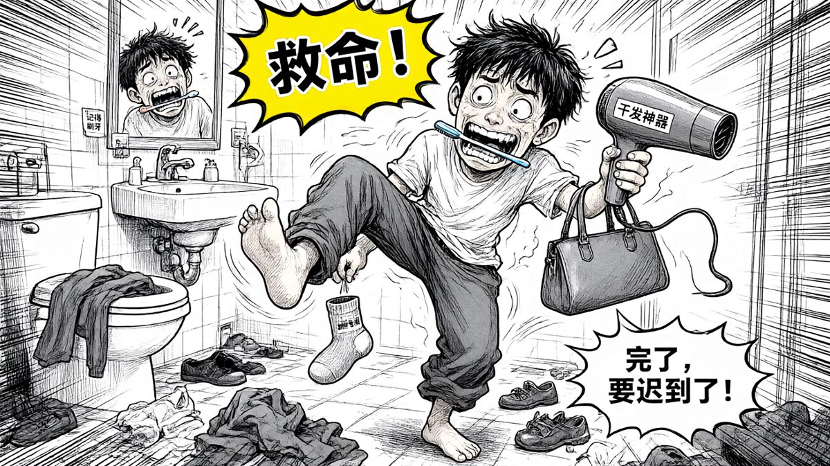 十五分钟完成所有流程，多一秒都是浪费生命