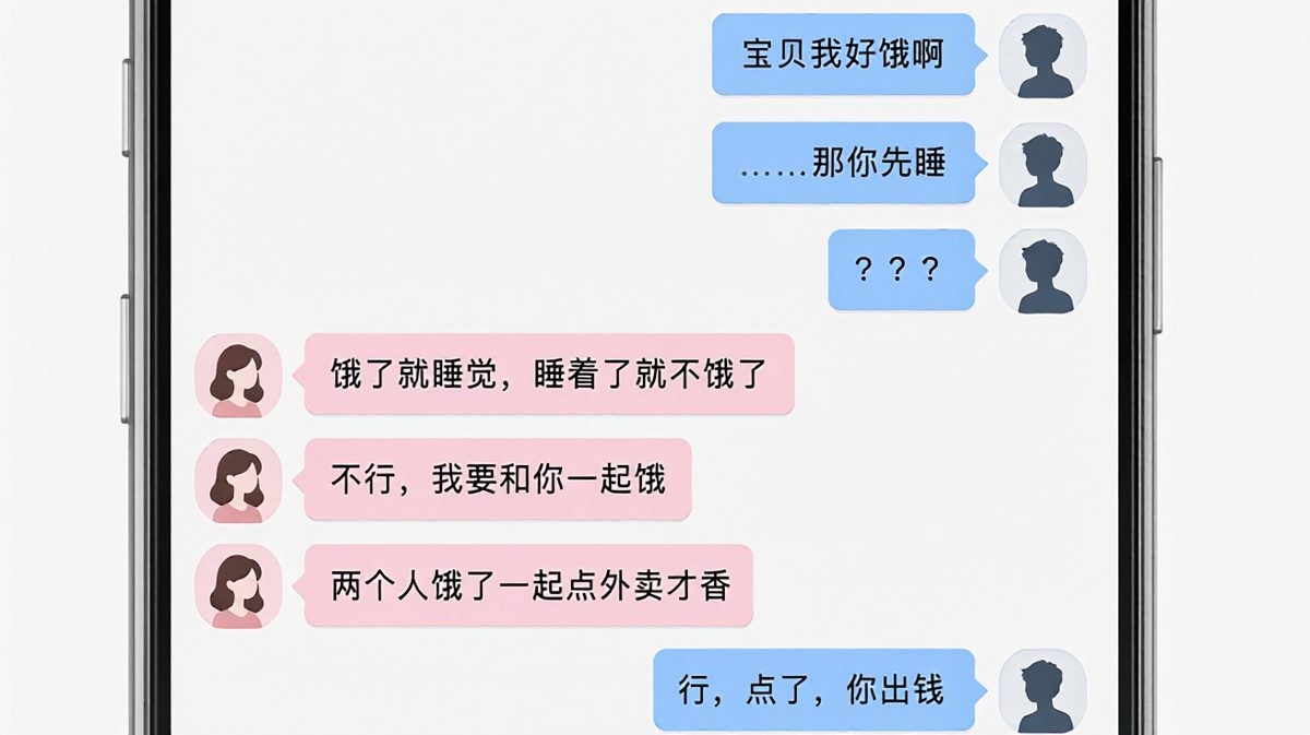 饿肚子也可以是个浪漫的理由