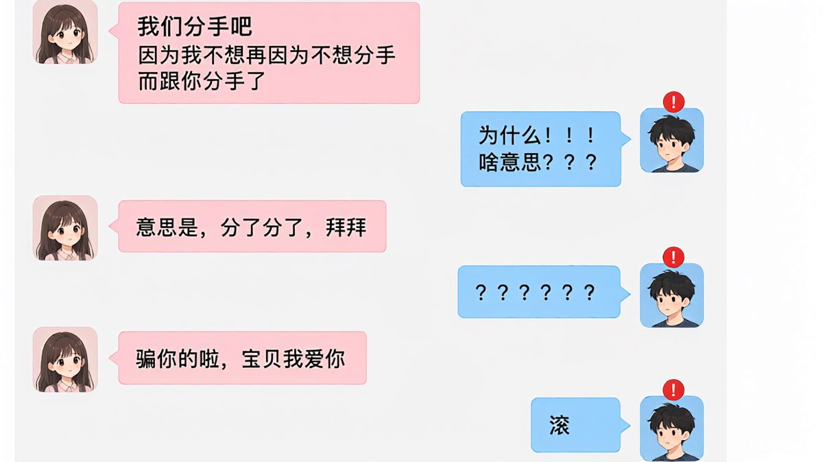 最可怕的玩笑就是拿分手开玩笑