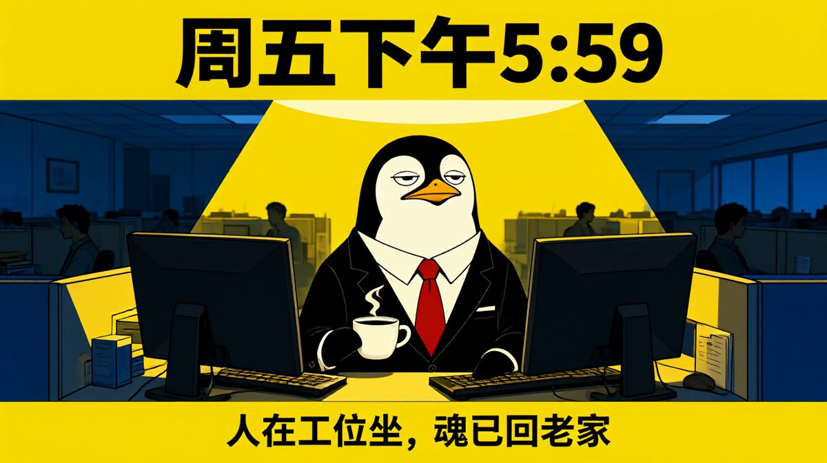 周五前最后一秒的社畜灵魂状态