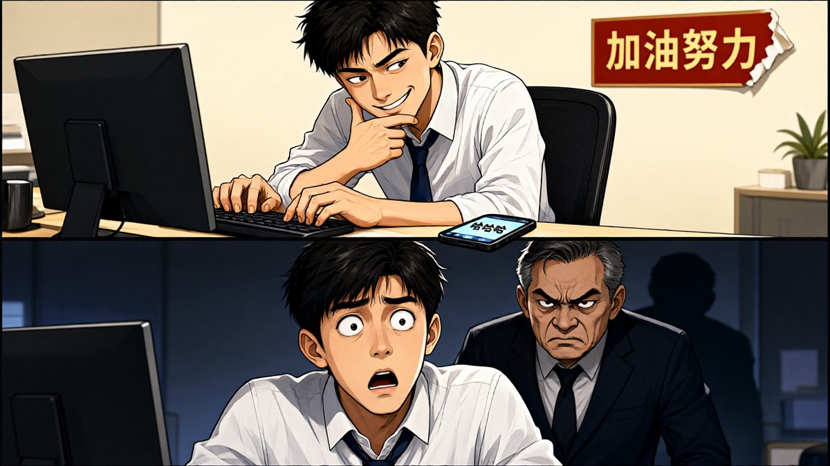 摸鱼一时爽，被老板发现火葬场