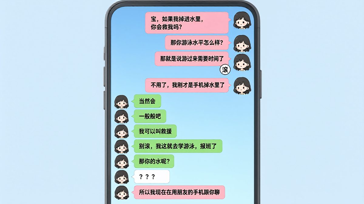 假装落水测试求生欲，结果男朋友认真报班学游泳，反转让人笑喷。