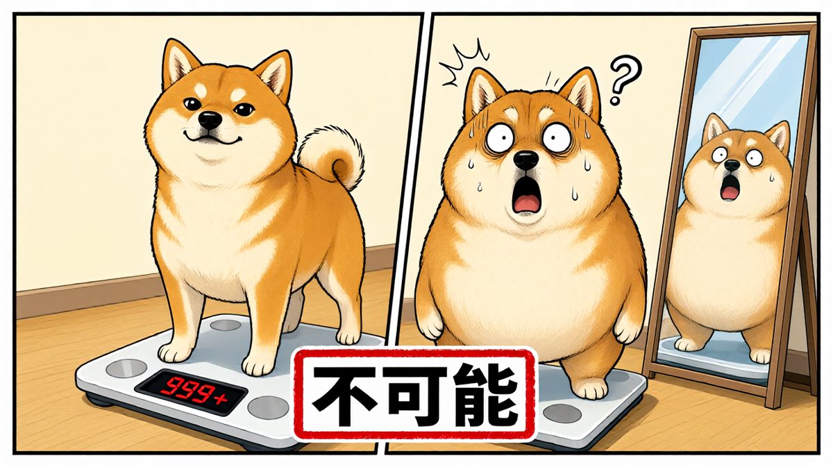 减肥第三天的我：一定是秤坏了