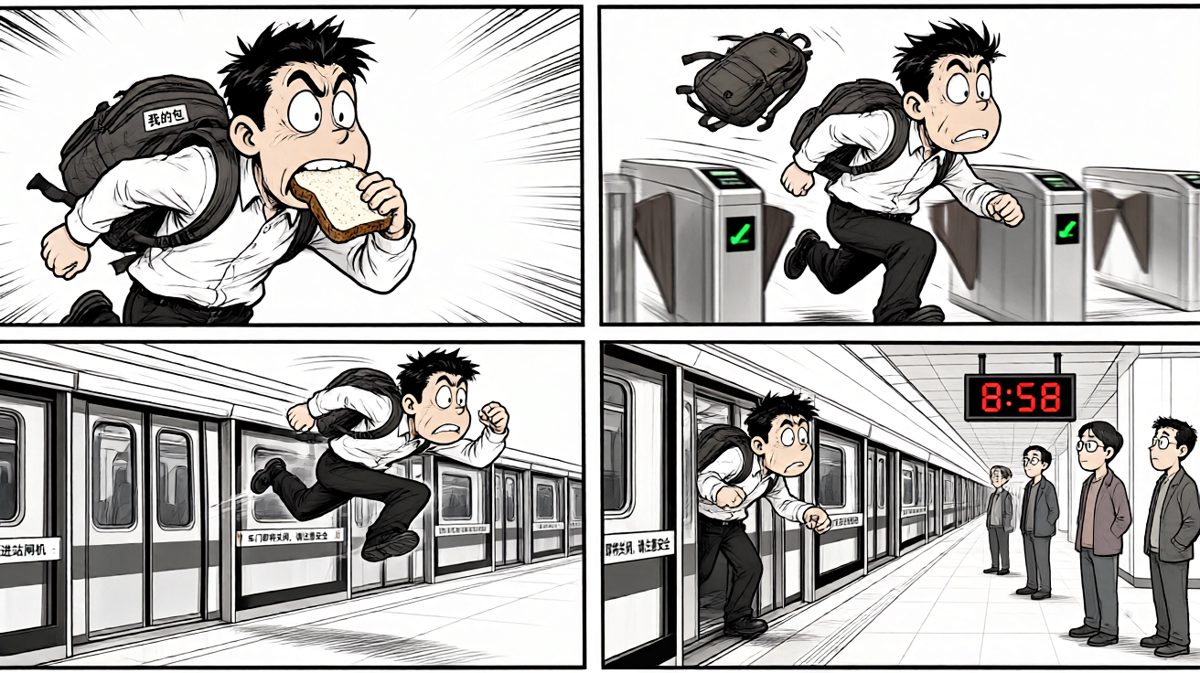 距离打卡还有两分钟，生死时速开启！