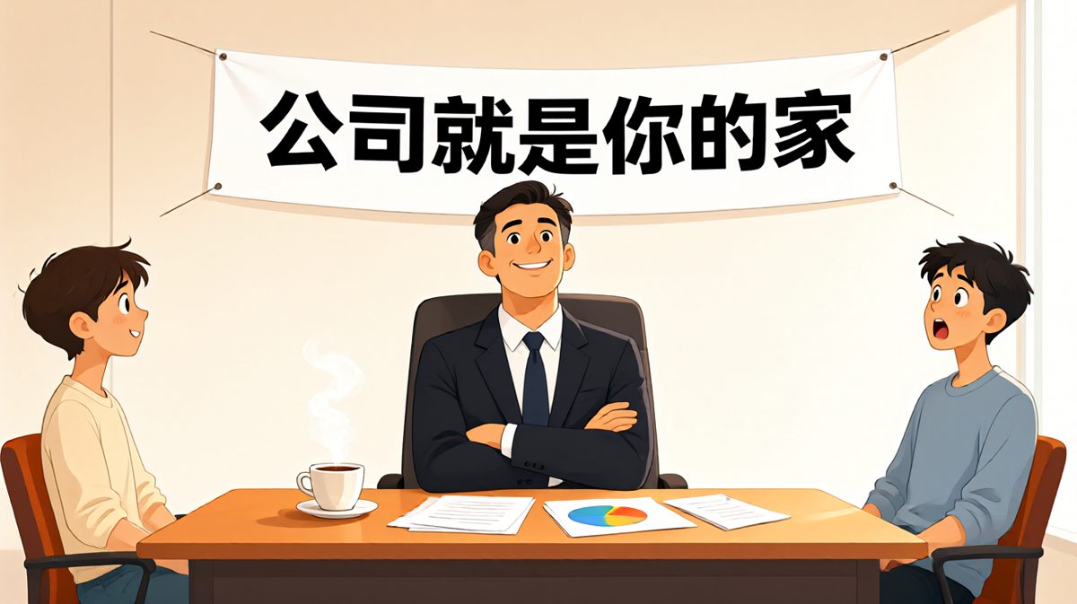 老板：公司就是你的家。员工：那我在家能睡沙发吗？
