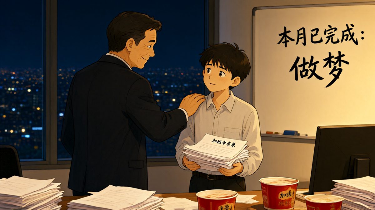 老板：要多学习成长。员工：好的，那明天调休一天学习一下辞职流程。