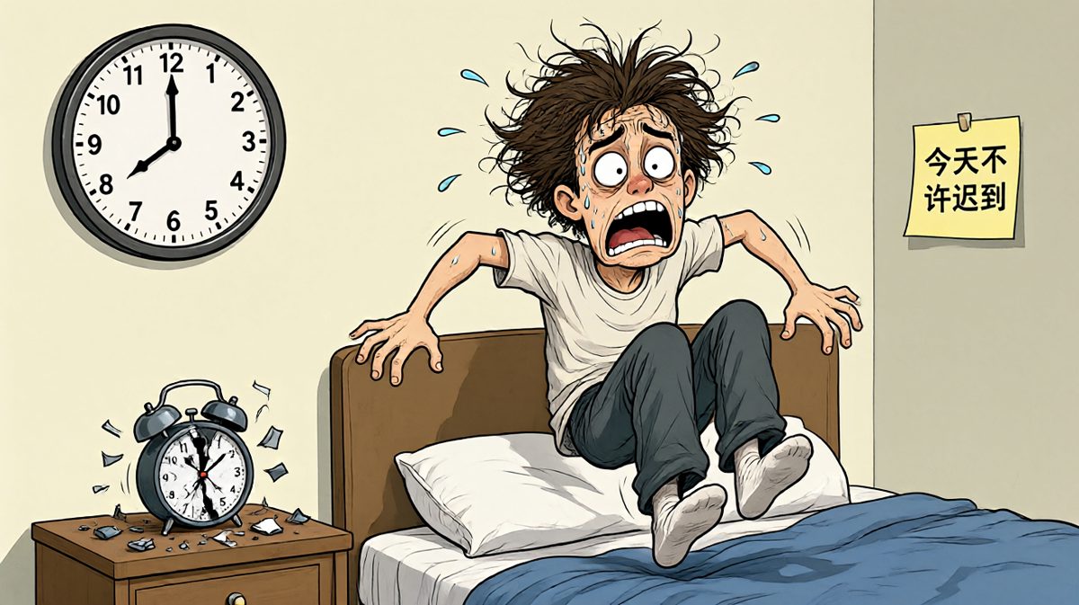 睁眼一看——已经迟到了两个小时！