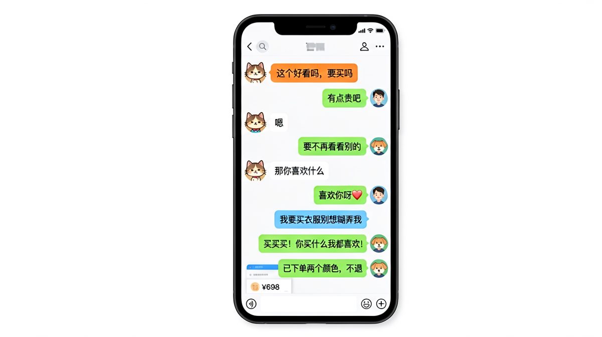 男生试图劝退高价商品却被女生反将一军，最终不仅没省下钱还被迫签收两个颜色的订单。