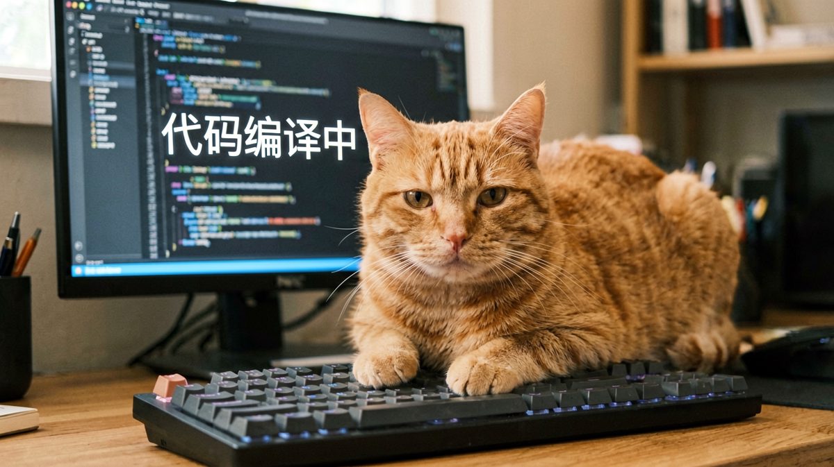 程序员猫：今天也要努力改bug呢