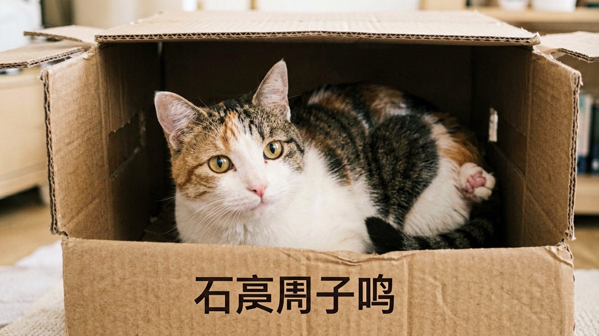 如果纸箱 fits，我就 sits