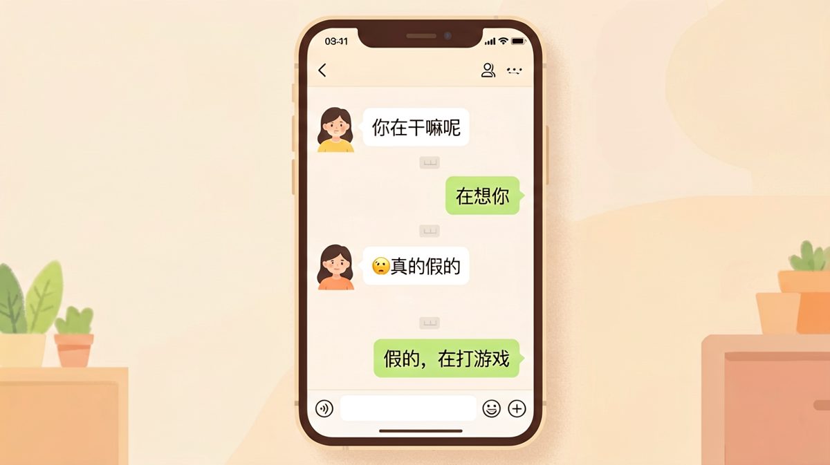 你以为我在想你，其实我在打游戏