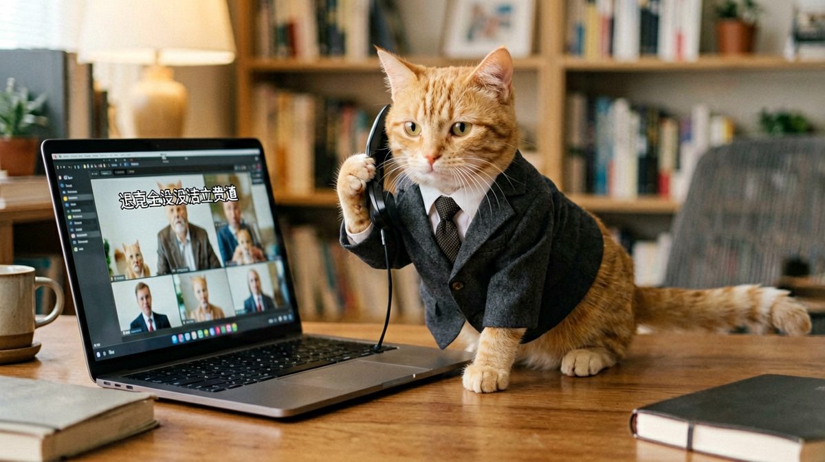 周一早晨9点：猫总准时上线，就是没法摸鱼