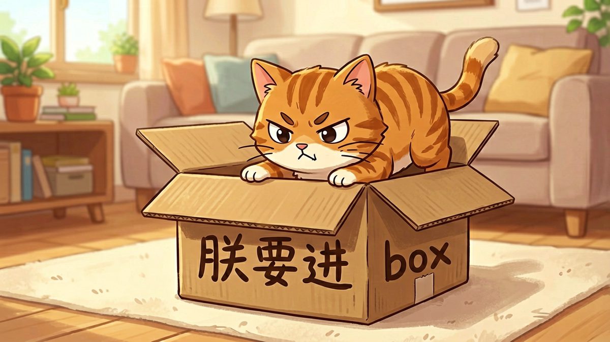 猫咪的哲学：只要我够努力，小箱子也能变成豪宅