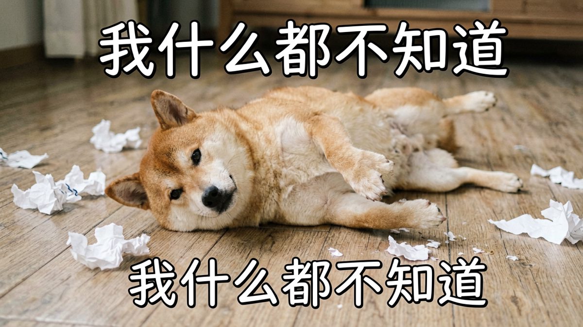 当我被发现拆家后的内心独白