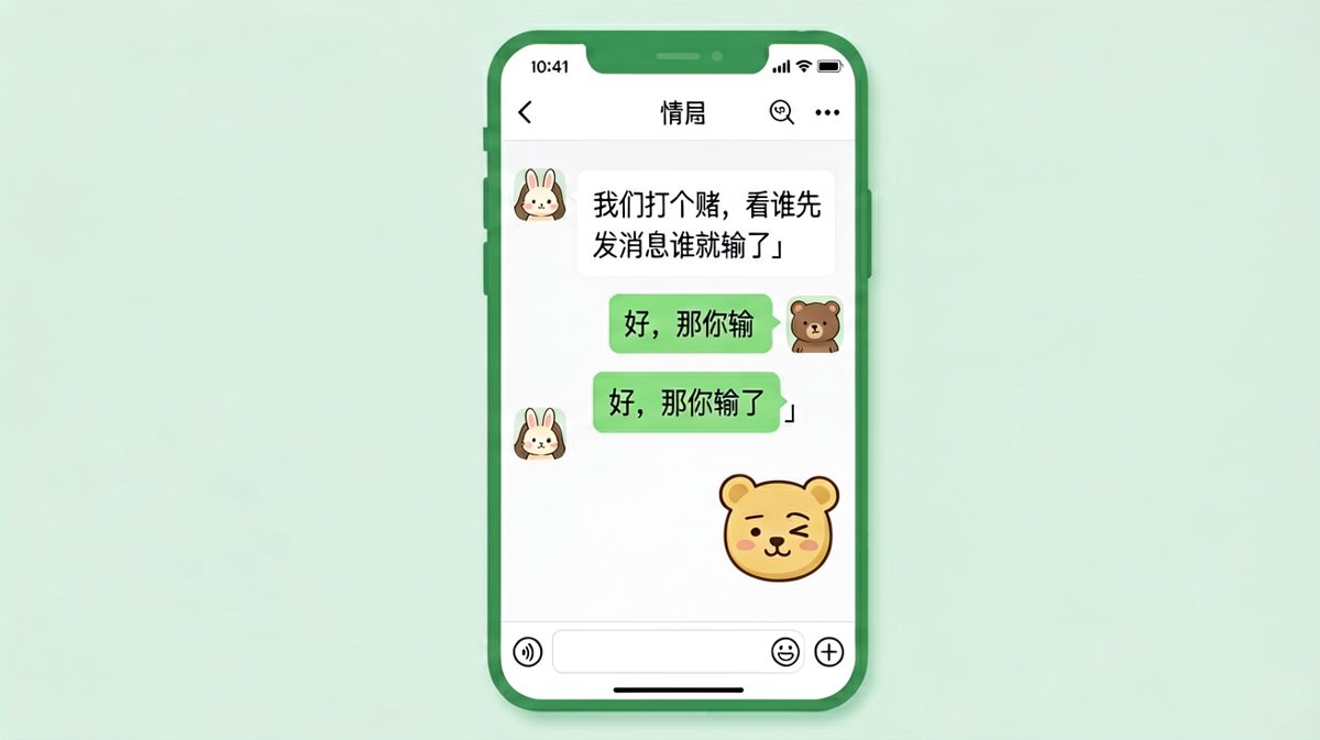 先发消息就输了？结果两人都输了个彻底