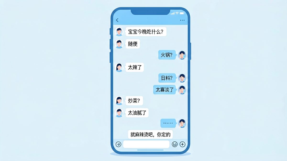 随便=你定，但你定了我又不随便了