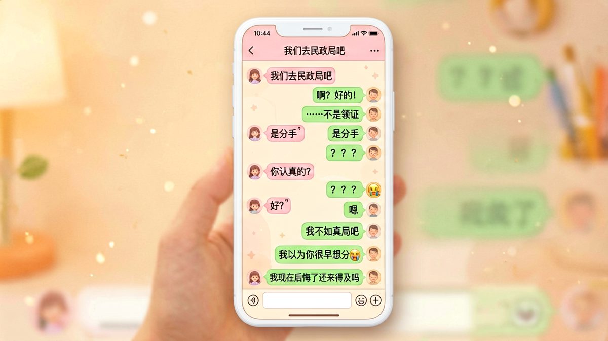 一句玩笑话让男生提前进入了单身模式