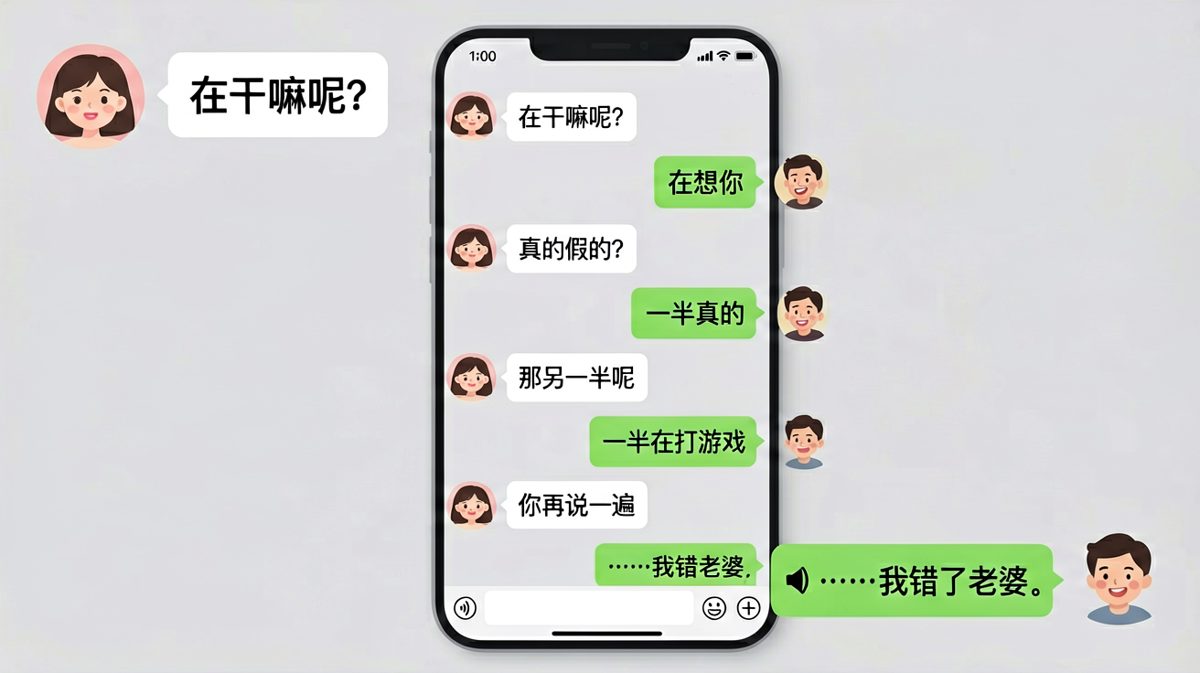 一半想你一半打游戏的诚实男孩