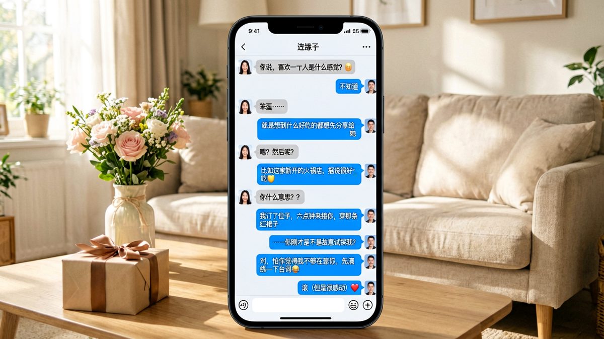 男生精心策划浪漫告白，却先坦白自己在'排练台词'，憨甜暴击。