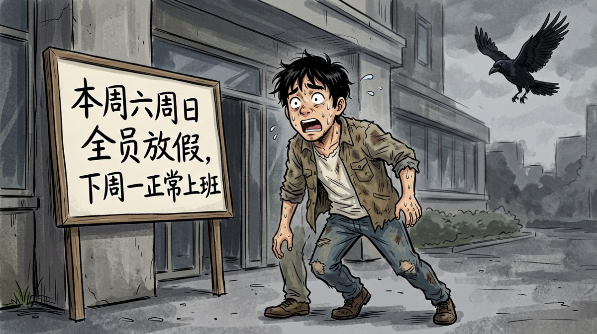 到公司发现今天是周六，整个人都裂开了。