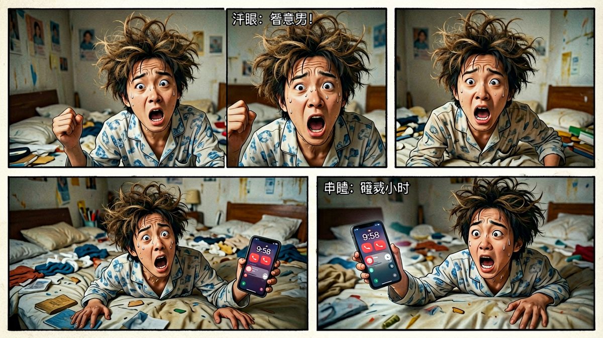 惊醒一看，已经上班时间了！